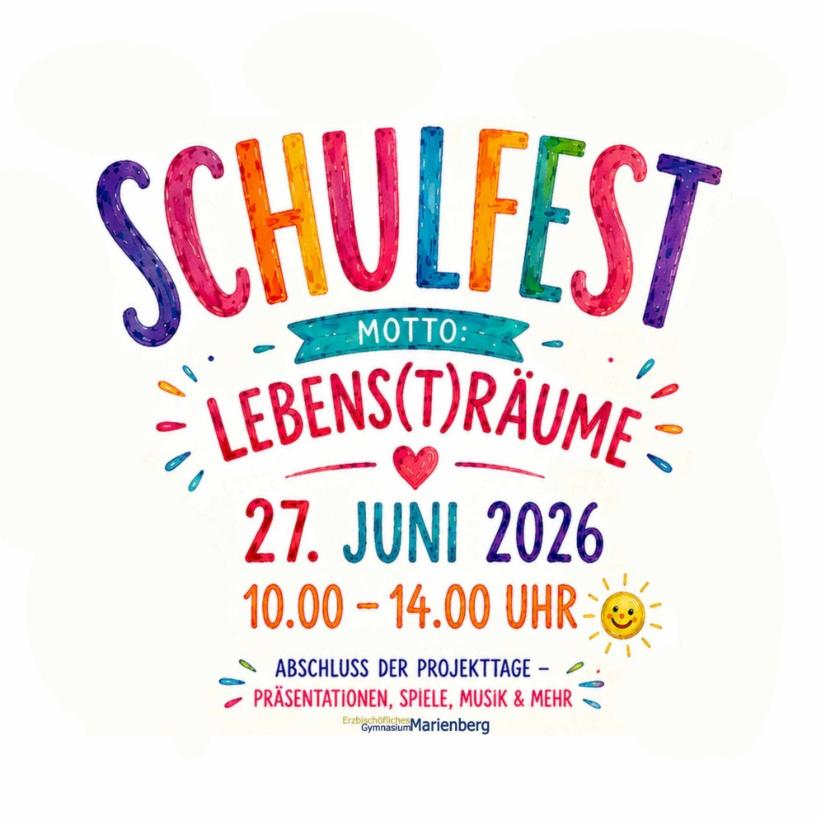 Schulfest - Sa, 27.06., 10-14 Uhr