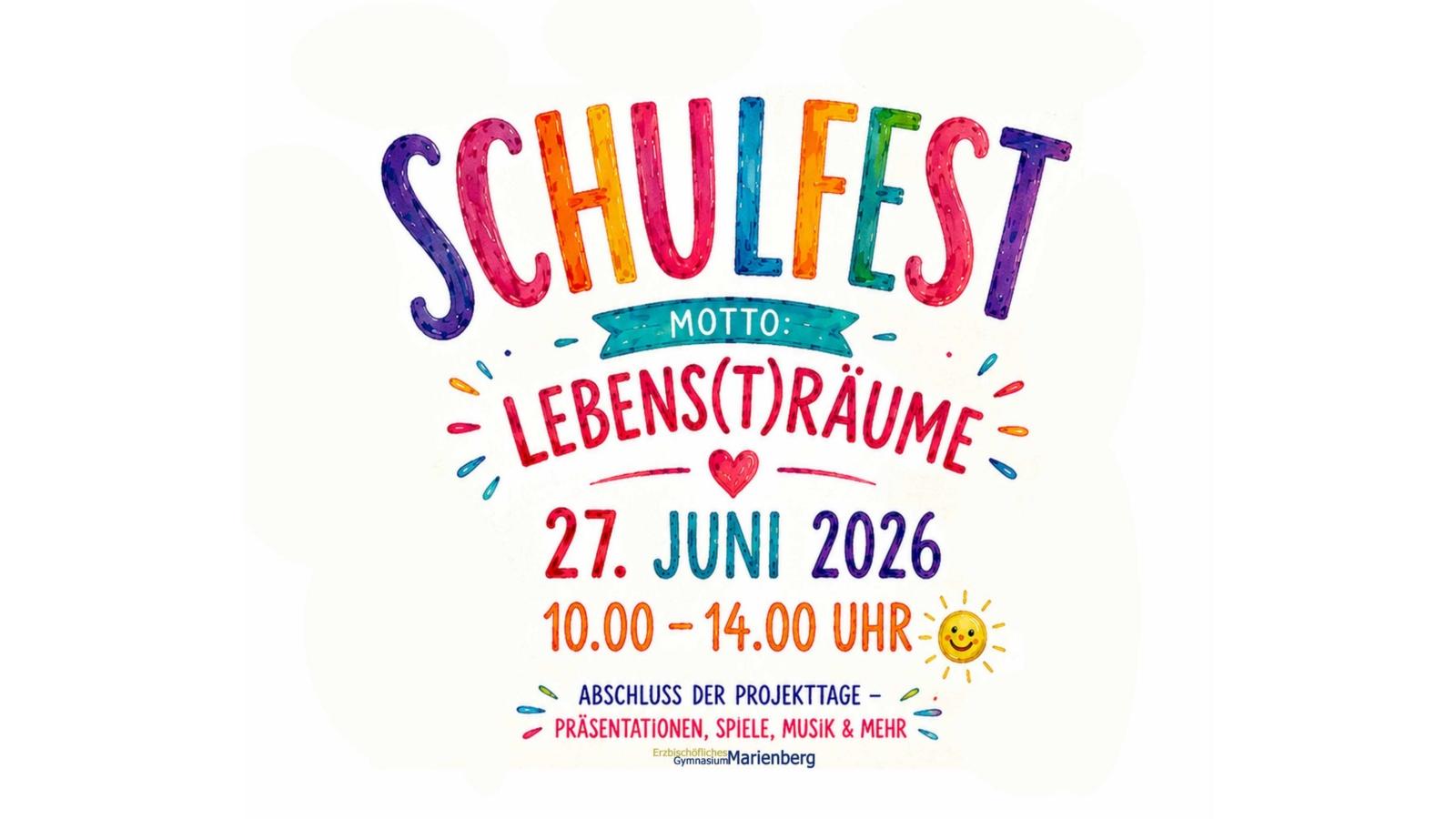Schulfest Poster HP Quer