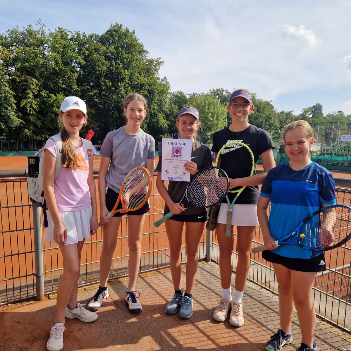 1. Platz bei den Kreismeisterschaften Tennis